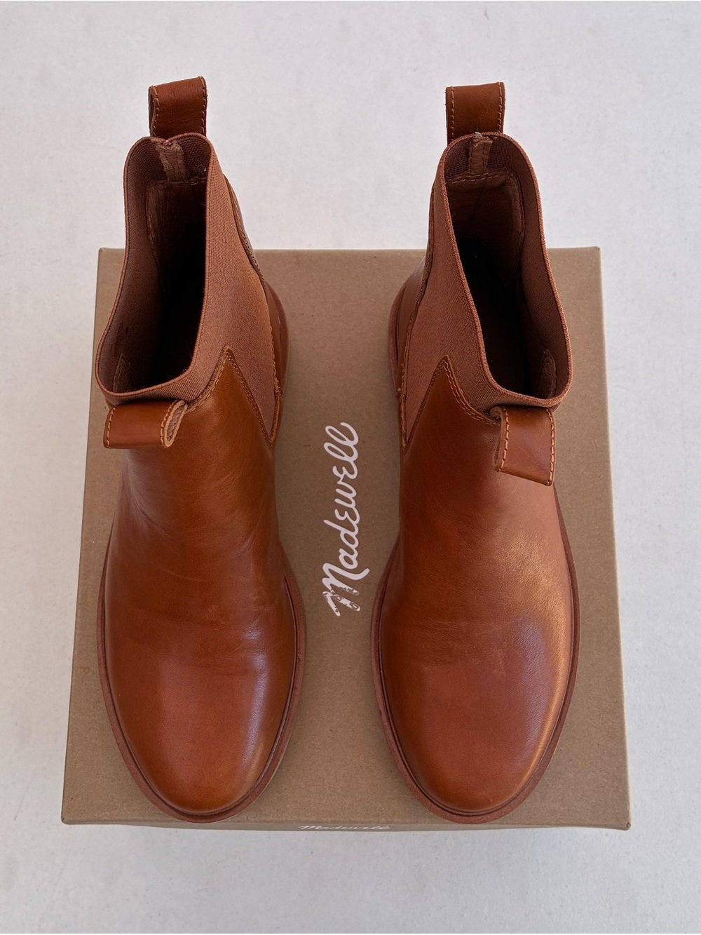 Madewell Camryn Chelsea Boot English Saddle New